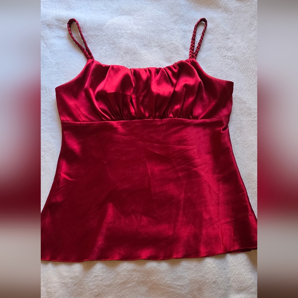 Byer California Red Satin Camisole Top
